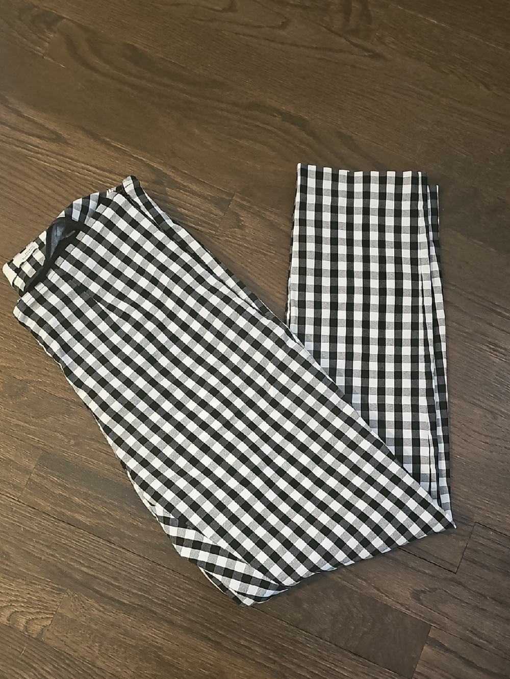 a new day Black and White Gingham Trouser
